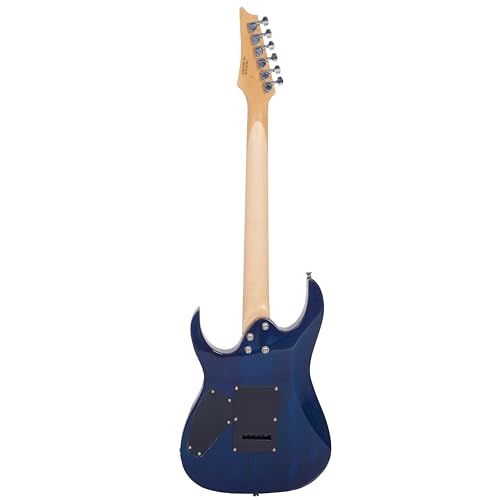 Image of VAULT RG1 Soloist Premium Basswood Electric Guitar (Blue, Indian Laurel Fretboard)