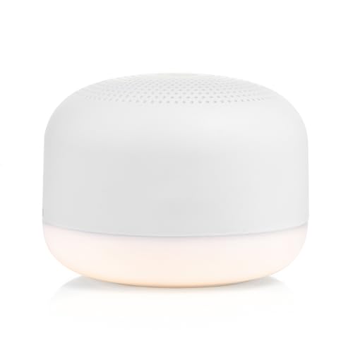 Yogasleep Travel Mini Portable White Noise Sound Machine, 6 Soothing Sounds, Volume Control, Dimmable Night Light, Sleep Therapy for Adults & Baby, USB Rechargeable, Lanyard Included