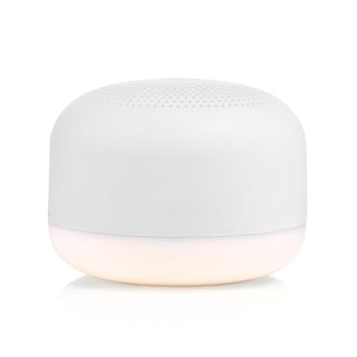 Marpac Yogasleep - Mini máquina de sonido portátil de ruido blanco, 6 sonidos relajantes, luz nocturna suave regulable, terapia de sueño compacta para adultos y bebés, recargable por USB