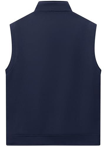 Image of VtuAOL Men's Lightweight Softshell Vest Outdoor Quilted Vest Sleeveless Jacket for Travel Hiking Golf