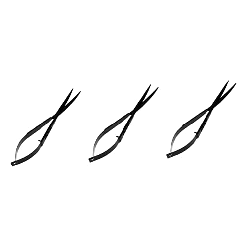 balacoo 3pcs Stainless Steel Aquarium Scissor for Plant Pruning Aquatic Plant Trimmer Aquascaping Scissors Fish Tank Scissor Kit