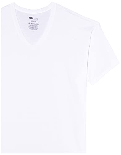 Hanes Big Men's Tagless ComfortSoft Crew Undershirt Tall 3-Pack (2XL, White)3