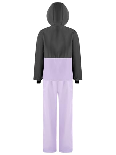 Kids Girls Boys Snowsuit Winter Jacket with Pants Hooded Waterproof Ski Suit Windproof Winter Suit4