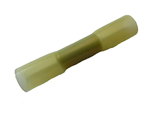 50 conectores amarillos para cables de 4 - 6 mm2 con tubo termorretráctil Cover