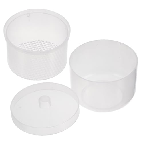 LIFKOME Boîte de Nettoyage pour Outils Manucure Plastique avec Couvercle Détachable Bac à Tremper Compact pour Embouts Ponceuse Pinceaux et Outils Ongles Adaptée Usage Professionnel et