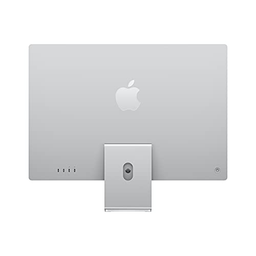 Image of 2021 Apple iMac with Apple M1 Chip with 8-core CPU (24-inch, 16GB RAM, 1TB SSD Storage) (QWERTY English) Silver (Renewed)