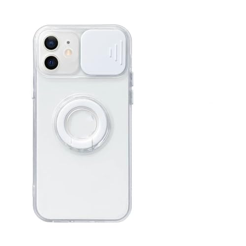Coque transparente avec anneau iPhone 14 13 12 11 antichoc et souple