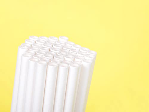 Pitillos desechables de papel KingSeal, 400 unidades, 19.69 cm, biodegradables miniatura 7