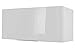 Berlioz Creations CH8HB Meuble Haut de Cuisine sur-Hotte Blanc Haute Brillance 80 x 34 x 35 cm, Fabrication 100% française