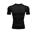 Ducomi Maglia Palestra Uomo a Manica Corta a Compressione - Abbigliamento Sportivo Fitness - Maglia Sport per Allenamento Palestra Running, Corsa (Black, EU XXL)