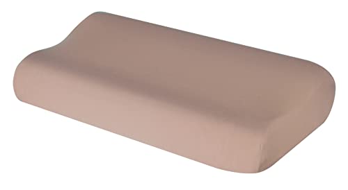 Theonoi Housse de coussin pour coussin de nuque en coton - Pour dimensions de 35 x 60 à 45 x 75 cm (taupe 108)