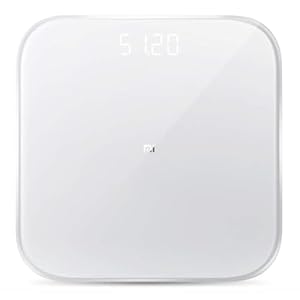 Xiaomi Smart Scale 2, Mi Smart Scale 2, Xiaomi weegschaal, intelligente weegschaal met bluetooth, IMC, led-display, slaat tot 16 gebruikers op, wit