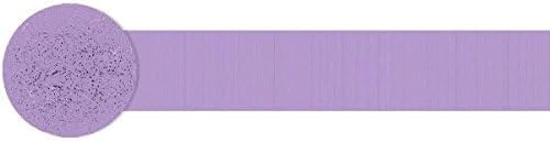 Amscan Solid Rolls Crepe, 81 ft, Lavender