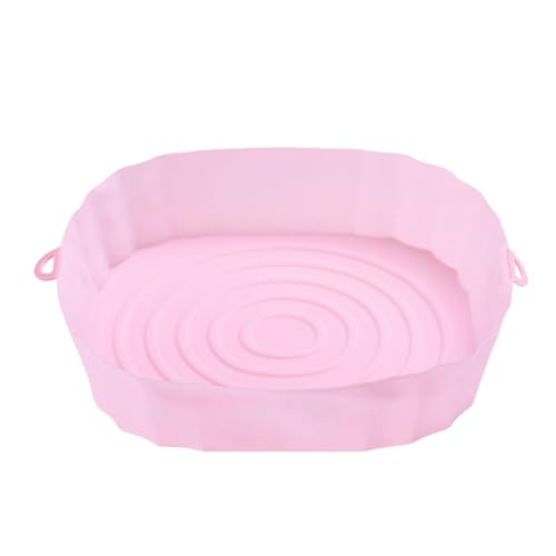 Molde de silicona Air Fryer,Air Frieder Accesorios,Moldes para Freidora de Aire Reutilizable Plano Airfryer Accesorio para Freidora de Aire Caliente, Microondas (C)