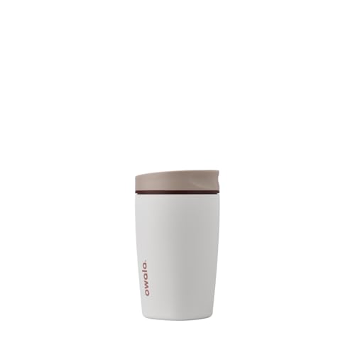 Comparison: Best Iced Coffee Mug 2 Owala SmoothSip Slider Insulated Stainless Steel Coffee Tumbler, Reusable Iced Coffee Cup, Hot Coffee Travel Mug, BPA Free 12 oz, Tan/White (Vanilla Bean)