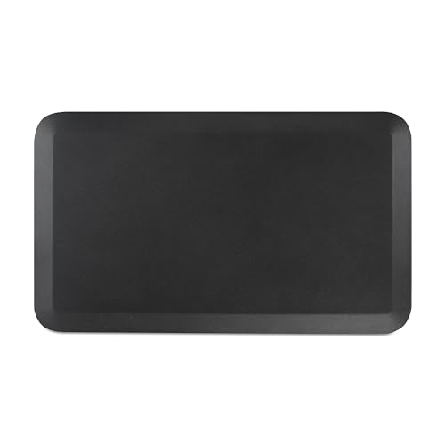 Staples Union & Scale Flexfit Anti-Fatigue Mat, 31.5-inch x 19.5-inch, Black, 2/Pack (UN61078VS)