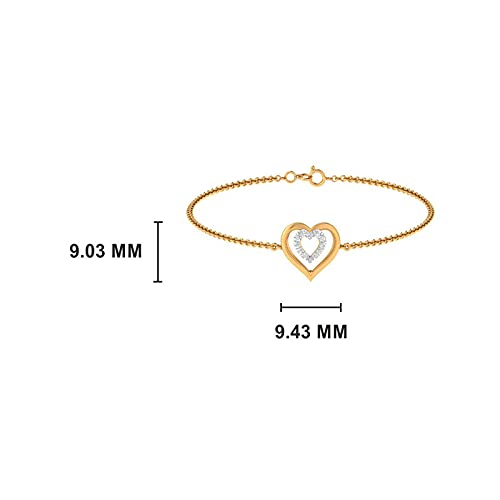 KISNA Real Diamond Jewellery Gold Diamond Bracelet for Women. - Image 4