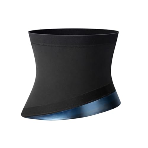 ofeirhz Sauna Schweiß-Taillentrainer Korsett für Herren, Taillen-Trimmer, Gürtel mit Doppelriemen, Workout-Gürtel, Schwimmweste für Herren, blau, 100