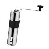 MAGICLULU Handkaffeemühle Mit Einstellbarem Mahlgradregler Für Espressobohnen Tragbar Und Handbetrieben Für Camping Und Reisen Mit Keramikkegel Für Präzise Kaffeebohnenmahlung