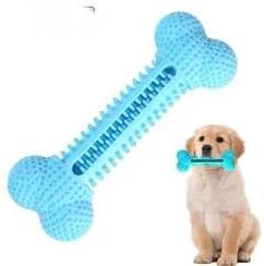 Patchy's Pets Cepillo de dientes para cachorros y perros, hueso de juguete dental para masticar, limpieza de dientes, juguetes de goma suaves y