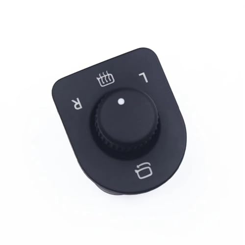 Bouton commande rétroviseur VW Transporter T5 robuste en plastique ABS noir 7E1 959 565