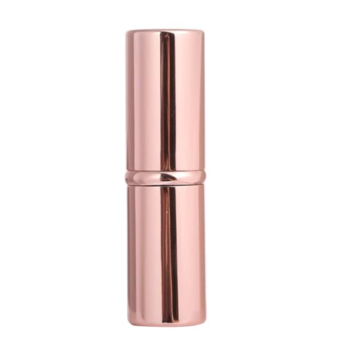 Amosfun Brocha para Rubor Retráctil Suave de Cabello Sintético, Mini Pincel de Maquillaje para Base y Polvos Sueltos, Color Rosa, Herramienta Cosmética Portátil para Mujer y Niñas