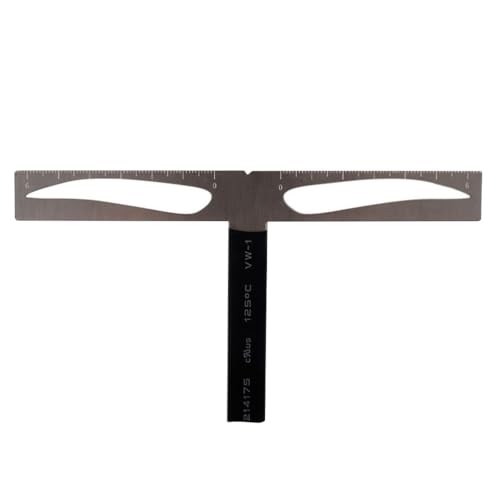 POPETPOP Reusable Eyebrow Ruler Stencil Kit Three-point Positioning Tool for Symmetrical Brow Measurement Drawing Beginners and Makeup Artists Portable Brow Shaper