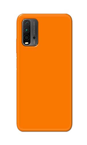 Image of Plain Orange Hard Back Case Cover for Redmi 9 Power Back Cover -(J5) VNS2229