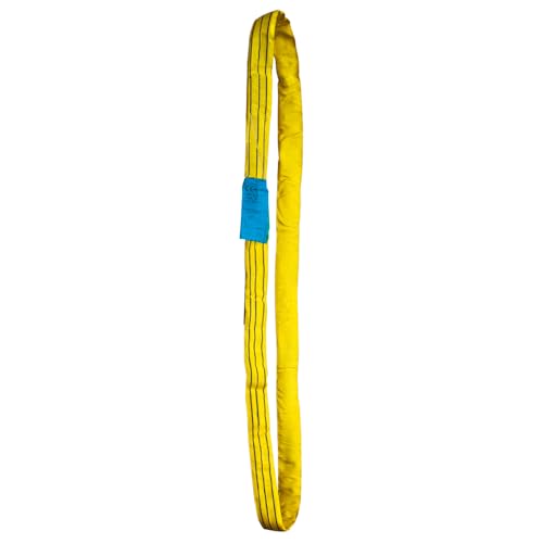 PONSA. 3t-1m. Élingue Ronde - Tubulaire de Polyester HT. 3000 Kilos de résistance (1m Longueur utilisable - 2 m Longueur Totale), avec Traitement PONSAGARD...