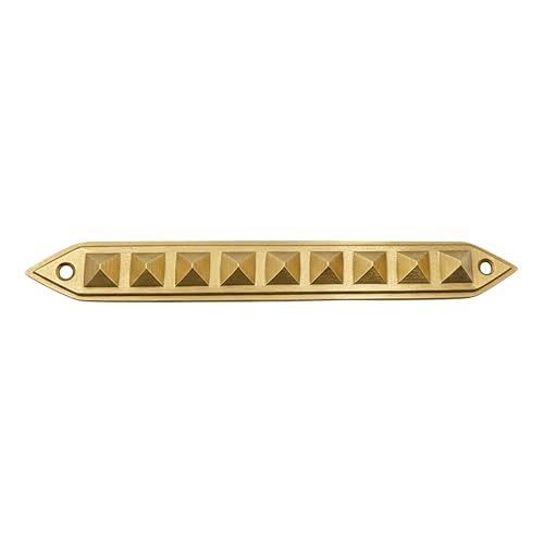 Image of Brass 9 Pyramid Strip |Size- 7Inch |Weight- 104gm Approx |Vastu Remedy Tool |Strip with Pyramid Design for Correcting Corner | Home & Spritual Decor |Pack of 1