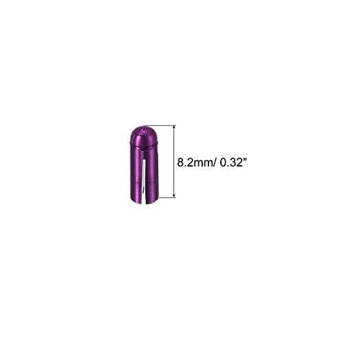 PATIKIL Dart Flight Protectors, Aluminum Alloy Dart Accessories Wing Savers for Steel & Plastic Flights - 6 Pack (Purple) - Image 2