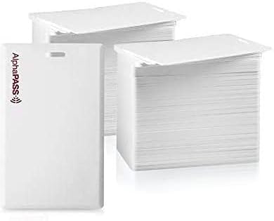 AlphaPass Clamshell Proximity Card for Access Control. Replaces HID 1326 ProxCard II. Standard 26 bit H10301 Format. (50 Pack)