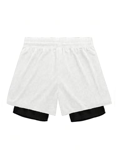 SHENHE Men's 2 in 1 Running Athletic Shorts with Liner Cross Print Graphic Goth Boyfriend Track Bottoms2