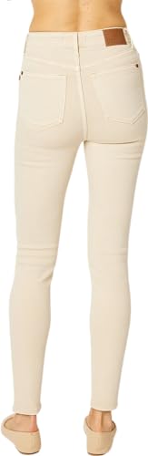 Judy Blue Women's High-Rise Garment Dyed Tummy Control Skinny Jeans 88845 (US, Numeric, 20, Plus, Regular, Bone)4