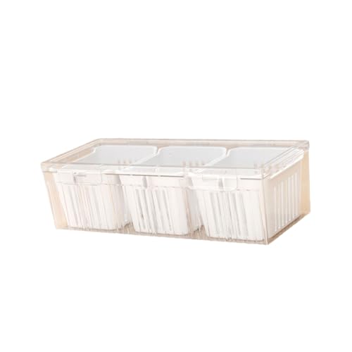 Fitooles Contenedor de almacenamiento de alimentos para refrigerador, dispensador de verduras para alimentos, organizadores de ingredientes de cocina, organizadores de especias para picnics
