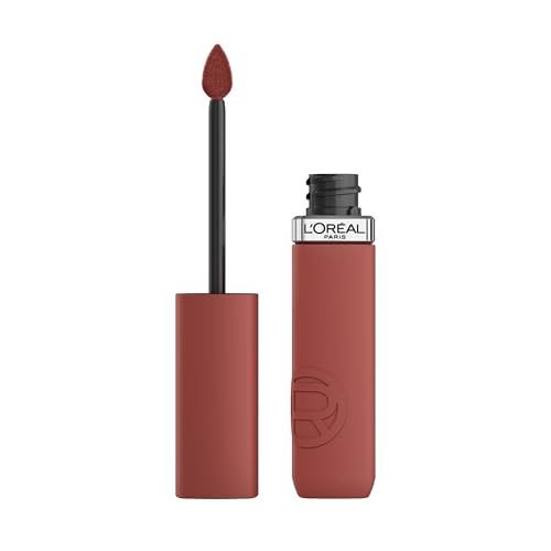 LOréal Paris Liquid Lipstick Intense Colour Longwear Matte Formula with Hyaluronic Acid Transfer- and Smudge-Resistant Infallible Matte Resistance Shade: 150 Lazy Sunday
