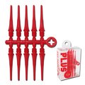 NineDartOut.us Fit Point Plus Soft Tip Dart Tips - 50 Count (Red)