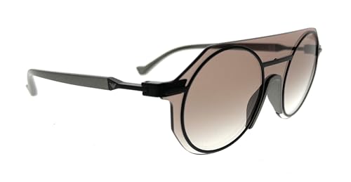 Emporio Armani Man Sunglasses Matte Grey Frame, Gradient Brown Lenses, 0MM3