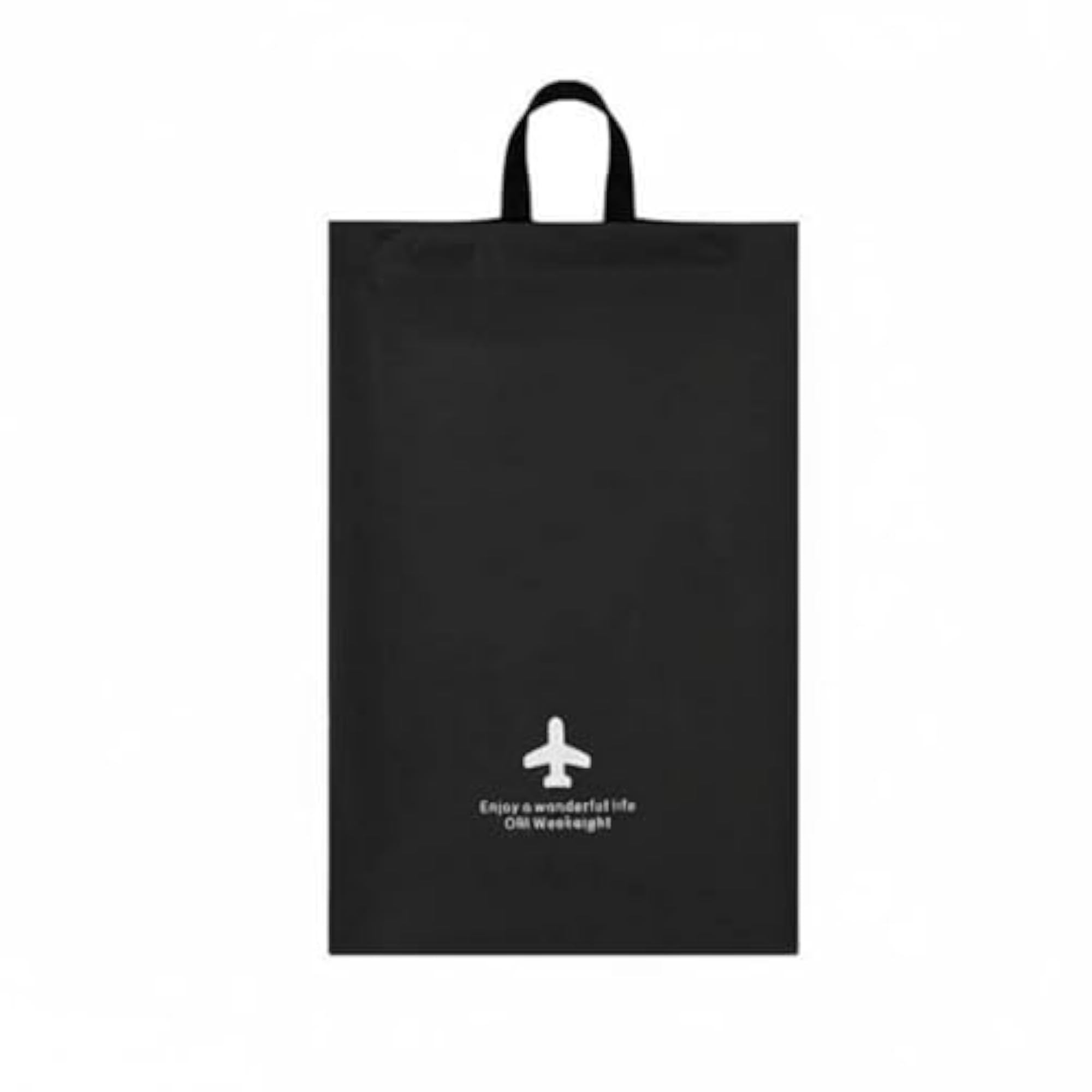 Leakproof Wet Dry Separation Travel Laundry Bag, Black