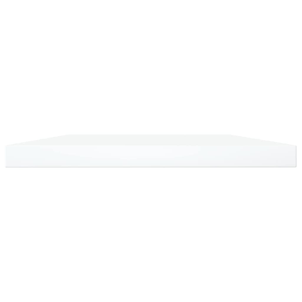 Regał na książki, 4 sztuki, biały, 40 x 20 x 1,5 cm, materiał drewnopochodny, system regałów, możliwość rozszerzenia, regał ścienny do postawienia i montażu na ścianie, modułowe przechowywanie