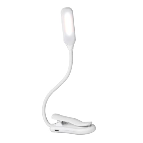 Tofficu 360Grado Mesa LED Con Clip y Control Táctil De Escritorio Recargable USB Para Estudio y Trabajo De Mesa