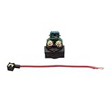 WOOSTAR 4 Pin Anlasser Magnetrelais mit Sicherung Ersatz für CF250 Helix CN250 Elite CH250 Baja Hammerhead 250 ATV Go Kart Roller