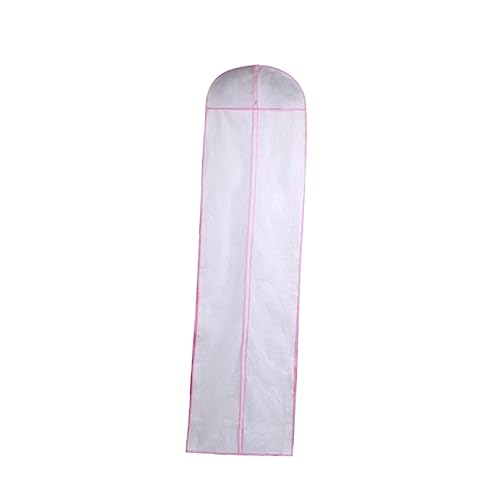2pcs Non Woven Fabric Garment Cover Bags Long Breathable Dress Storage for Wedding Dresses Family Use Clothes and Dirt