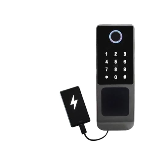 Waterproof Smart Double Side Fingerprint Outdoor Gate Digital Password Remote App Home Electronic Rim Lock(Ttlock(remote))