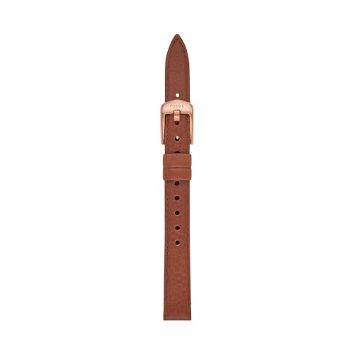 Bracelet Fossil pour montre femme en cuir Litehide marron de 12mm