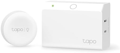 TP-Link Tapo Smart Dimmer Plug KIT, Matter Compatible, Wireless Dimmer Button, Dual Outlets, Max Power 300W, Works w/Apple Home, Alexa & Google Home, ETL Certified, 2.4G Wi-Fi, White (Tapo P135 KIT)