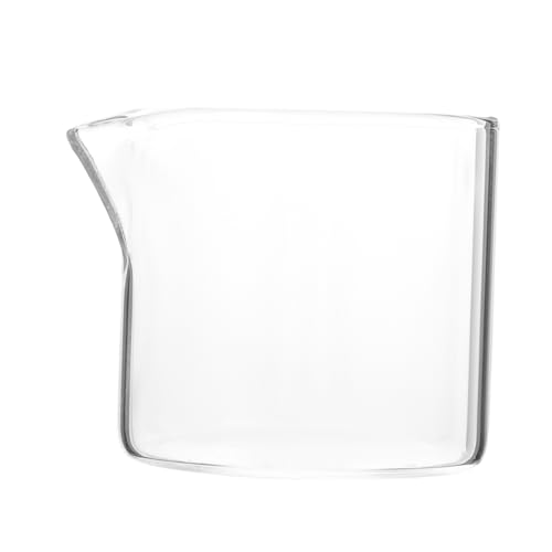 HOLIDYOYO Small Milk Jug Cooking Cup Milk Container Creamer Mug Creamer Pourer Honey Containers Clear Espresso Mugs Mini Coffee Pot Coffee Creamer Pots Milk Pitcher Glass Transparent