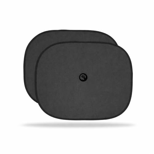 Image of AutokraftZ 𝗨𝗻𝗶𝘃𝗲𝗿𝘀𝗮𝗹 Car Window Sun Shade Protector for Heat Reduction 𝗣𝗔𝗖𝗞 𝗼𝗳 𝟮 with Suction Cup Easy to Use | Car Glass Cover for Sunlight | Shield & Blinds with 𝗘𝘅𝘁𝗿𝗮 𝗗𝗮𝗿𝗸