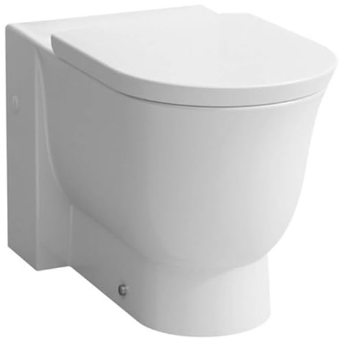 LAUFEN The New Classic Stand-WC Kombination, Tiefspüler, spülrandlos, H8248584000001, Farbe: Weiß
