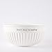 Mud Pie Dolomite, wood Don't Stop Be-Leafing Salad Bowl Set, 32 oz, White, brown